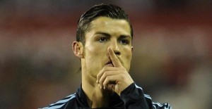 Real Madrid's Portuguese Cristiano Ronaldo gestures during the Spanish Premier League football match against Valladolid at the Jose Zorrilla Stadium on March 14, 2010 in Valladolid. AFP PHOTO/Dani POZO (Photo credit should read Dani Pozo/AFP/Getty Images)