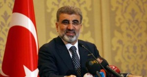 Turkey's Energy Minister Taner Yildiz addresses the media in Ankara on May 3, 2013, following a signing ceremony between Turkey's Prime Minister and his Japanese counterpart. A Japanese-French consortium has won a $22 billion dollar contract to build a nuclear power plant on Turkey's Black Sea coast, a senior energy ministry official said on May 2. The consortium will include Japan's Mitsubishi and power supplier Itochu, French energy company GDF-Suez and a Turkish company to be determined, according to an industrial source close to the consortium. French energy company Areva will supply the reactor in connection with Mitsubishi. AFP PHOTO/ADEM ALTAN        (Photo credit should read ADEM ALTAN/AFP/Getty Images)