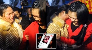 Pic shows: Tang Shuzhuo (right, in red) with her mother (in gold).nnA young woman who was abducted from her parents at the age of two has been reunited with her family after 17 years.nnThe reunion was made possible by advanced DNA collection technologies now successfully used by authorities to match parents to their children in many missing persons cases.nnTang Shuzhuo, the now 19-year-old girl, was playing outside her parents grocery store in Nanyang City, in China¿s central Henan Province, when she became lost in a crowd and was then kidnapped in 1998.nnTang Yunfu, Shuzhuo¿s biological father, said he and his wife spent the next few years searching up and down the country for their abducted child, shutting the family¿s grocery business and camping out at bus and train stations in the hopes of finding her.nnHowever, after years of failed attempts, the couple¿s only option was to register their DNA profiles with a police database in 2011.nnShuzhuo, meanwhile, had been sold to a couple in Dongguan, a city in southern Guangdong Province, where her surname had been changed to Chen and she grew up knowing she had been taken from her family.nnDespite the knowledge of her kidnapping, Shuzhuo never resented her foster parents, as they had treated her well, as if she were their own daughter.nnShe did, however, register her own DNA with the local police database in a bid to find her long-lost parents, and authorities informed Shuzhuo¿s biological parents of the match not long after.nnReunited in a tearful embrace in her hometown with her real mum and dad, Shuzhuo said has yet to decide what to do now that she has two families.nnShe said she has yet to inform her foster parents of the revelations.nnShuzhuo said she will make a decision as to whether she wants to remain in Dongguan or return home to Nanyang, where she now also has a younger brother, born several years after her abduction.nnSo far, Shuzhuo has promised to return to Nanyang again to spend Chinese New Year with her biological parents for the first time in 17 years.nn(ends)n
